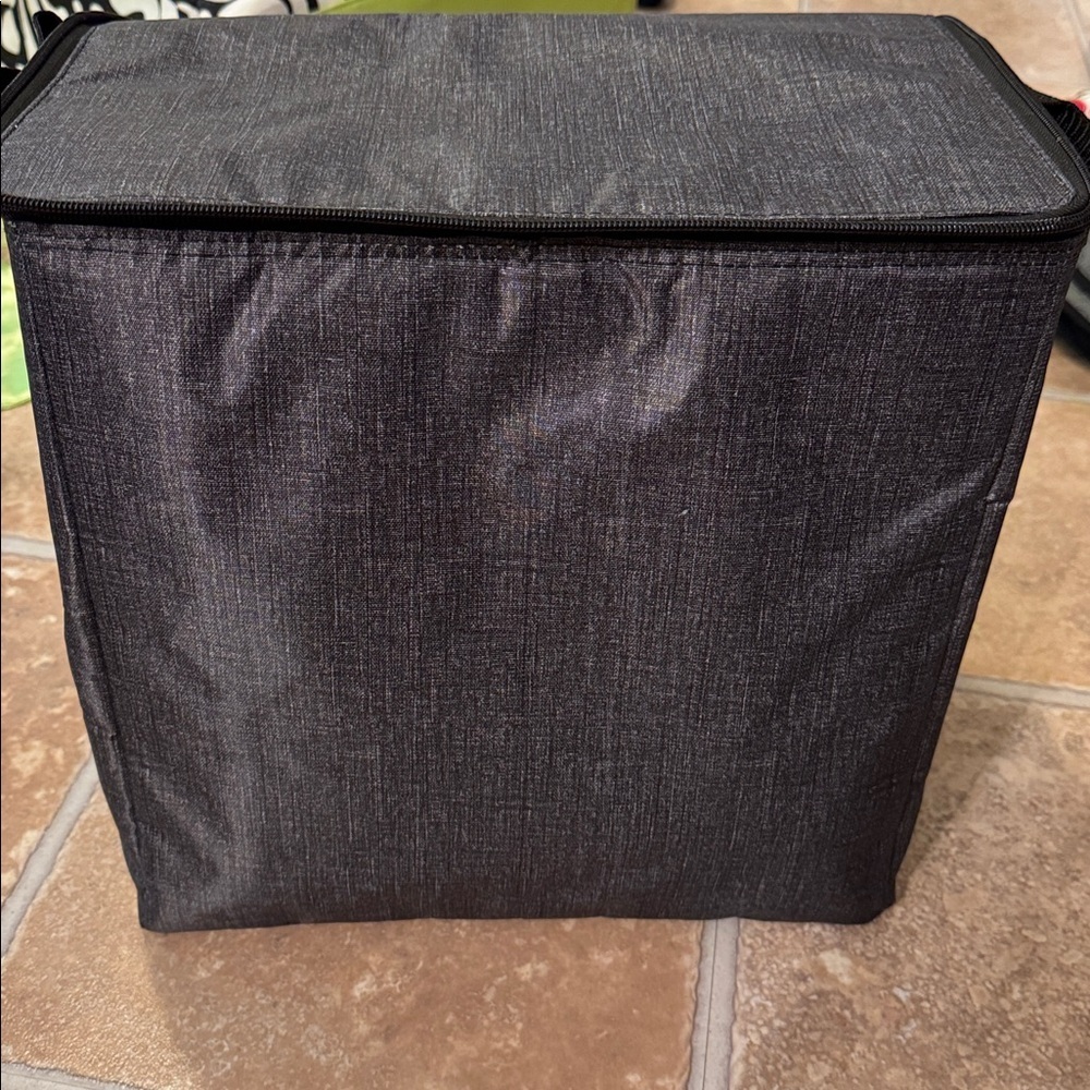 Thirty-One Signature Collection 31 LG Light Gray Black Insulated Bag - Picture 3 of 13